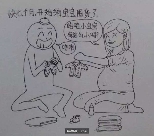 看完這個老公為記錄老婆從懷孕到生產的過程而畫的漫畫，感動流下的熱淚都把枕頭弄濕了…