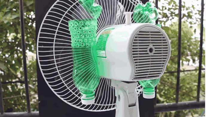 她在風扇後面加了這個，連開冷氣都不用，清涼一整夏！