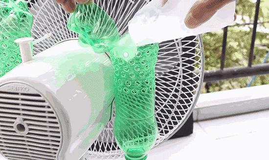 她在風扇後面加了這個，連開冷氣都不用，清涼一整夏！