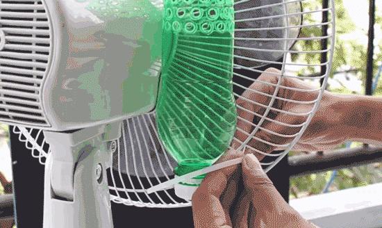 她在風扇後面加了這個，連開冷氣都不用，清涼一整夏！