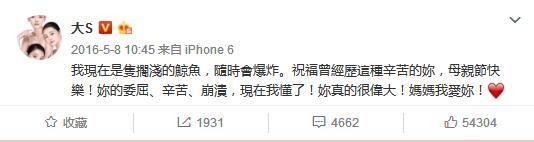 大S真的又懷孕了，她真的狠得讓人心疼！