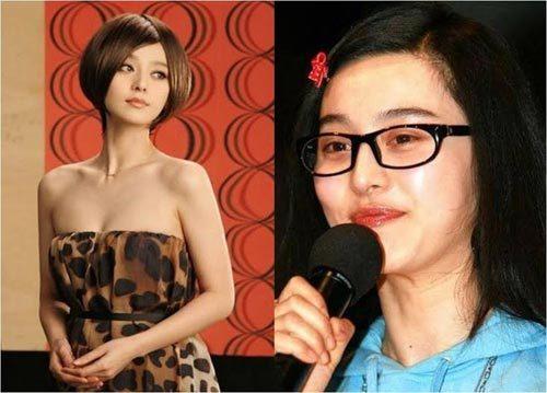 女藝人素顏大公開！真的沒想到范冰冰竟然會差這麼多.......