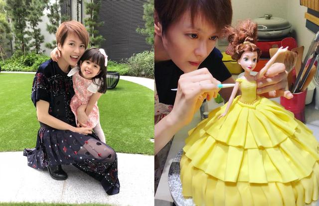 帶女兒去沙灘玩也要恩愛一番 老公當眾輕吻梁詠琪2次