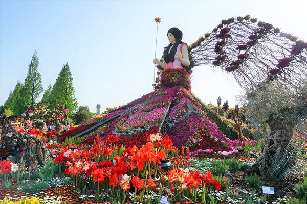 LED花海燈光庭園好夢幻！韓國最大國際花卉博覽會 