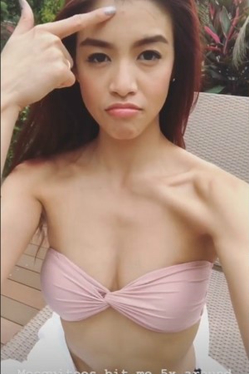 【最丑港姐是靠身材的?!】雷莊兒po出海」被蚊子咬」影片, 結果網友把重點放在「10cm ru溝」!!