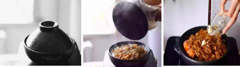 這道「鮮蝦粉絲煲」沒學太可惜，粉絲吸滿湯汁，吃一口就整鍋不放手！ 