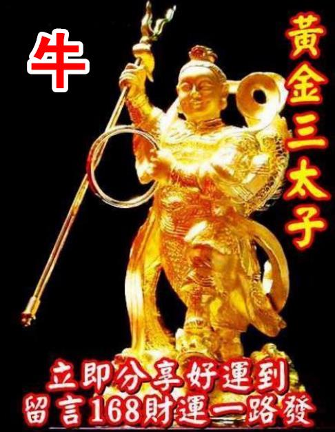 三太子保佑，點名六大生肖，無病、無痛、無災，富貴平安！ 