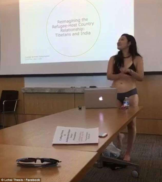 教授嫌褲子太短　華裔女大生報告論文到一半「突然脫掉」抗議