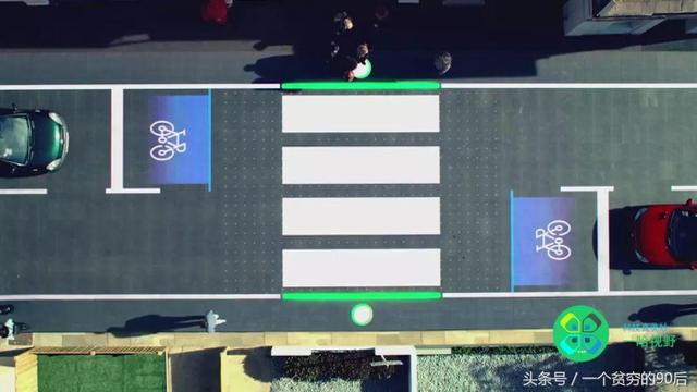 智慧斑馬線，人踩上去就會發光，三寶10米外都能看清！