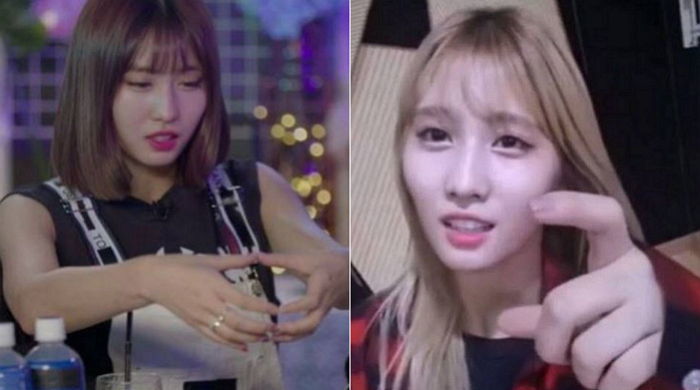不管說明什麼都用一樣的手勢的TWICE MOMO 