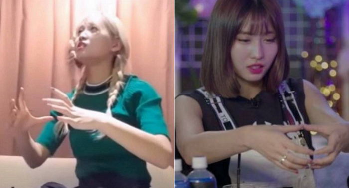 不管說明什麼都用一樣的手勢的TWICE MOMO 