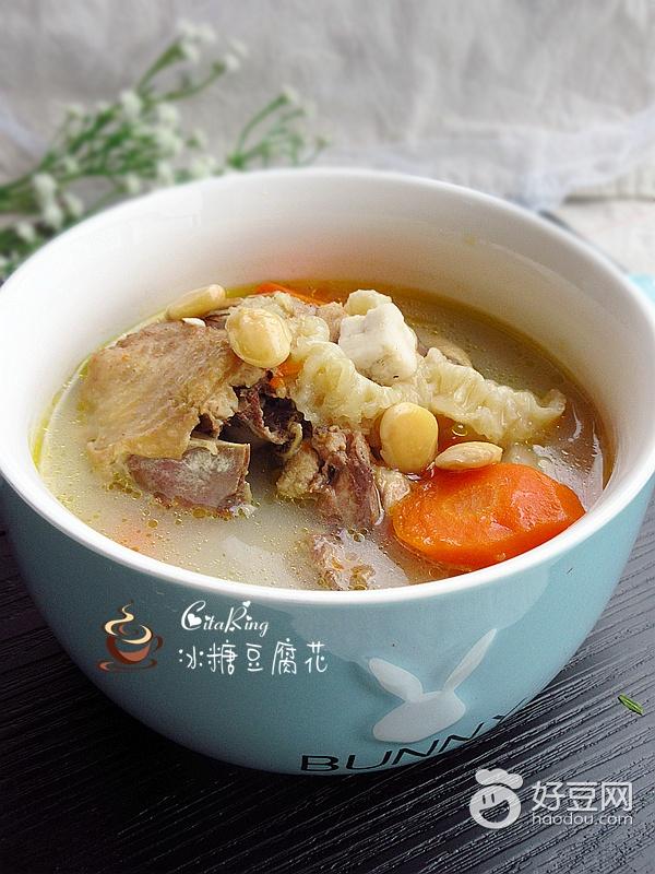 扁豆茯苓花膠雞骨架湯