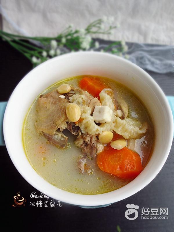 扁豆茯苓花膠雞骨架湯