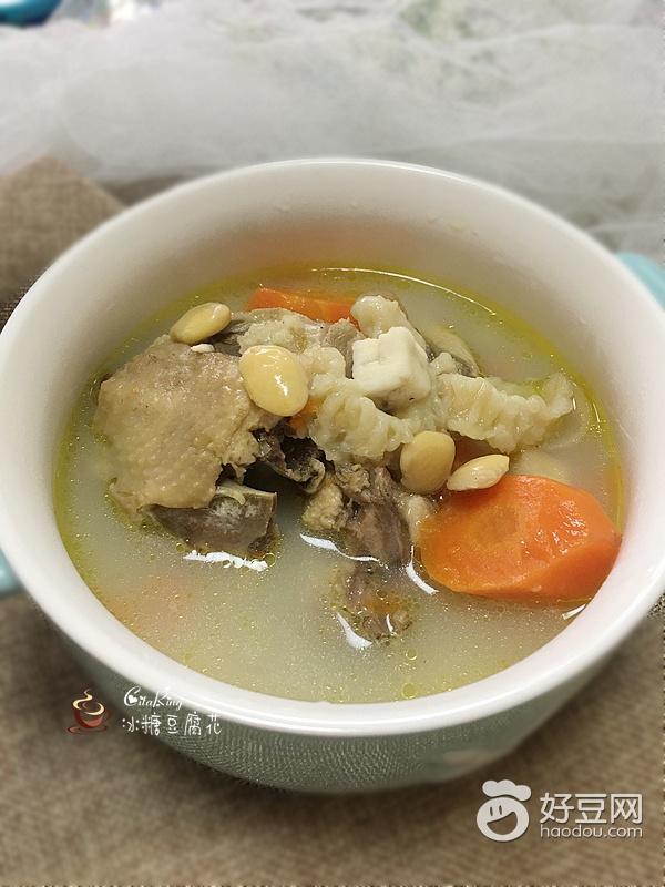 扁豆茯苓花膠雞骨架湯
