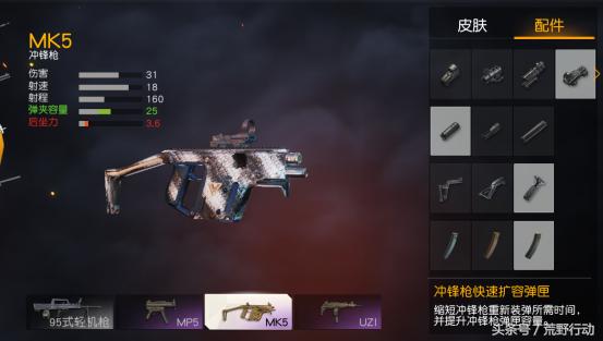荒野行動：我就算是被淘汰也不會拿這把MK5！艾瑪衝鋒鎗真好用！