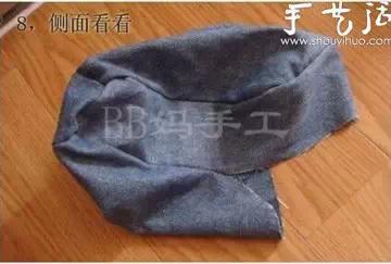 她把「牛仔褲→後背包」也太神！霸氣一刀劃到底「再縫上拉鍊」後...簡易步驟人人都能做！ 