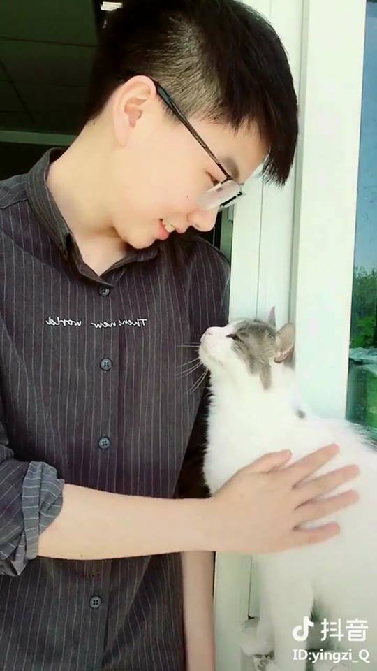 摸摸人家嘛～主子「巴著奴才不放」討摸摸，「深情對望」網友全暴動：讓我來！