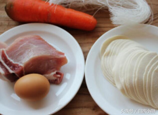 餃子皮版三絲香酥春卷，即少油，又美味