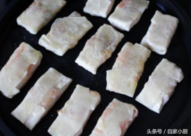 餃子皮版三絲香酥春卷，即少油，又美味