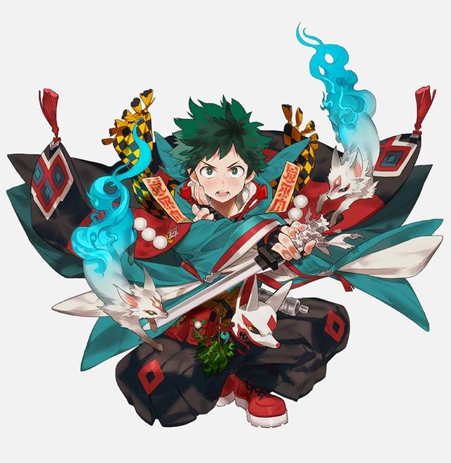 繪師的腦洞系列《我的英雄學院》如果是驅魔師風格...好帥啊❤