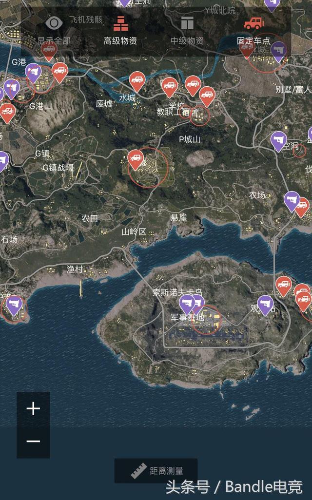 刺激戰場：一起來孤島地圖扒一扒，固定車點高級槍械就在這裡