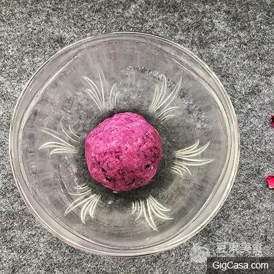 椰蓉紫薯南瓜球#有顏值的實力派# 