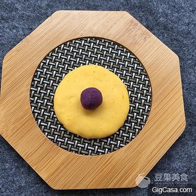 椰蓉紫薯南瓜球#有顏值的實力派# 