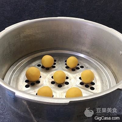 椰蓉紫薯南瓜球#有顏值的實力派# 