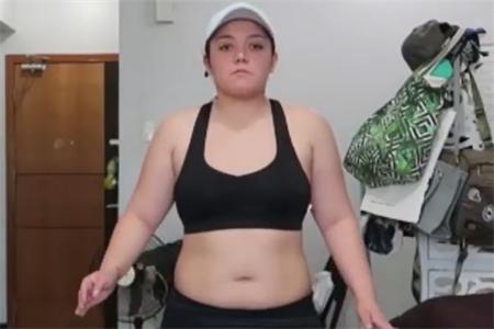 胖妞決心要健身改變，堅持100天後，她的改變讓人眼前一亮 