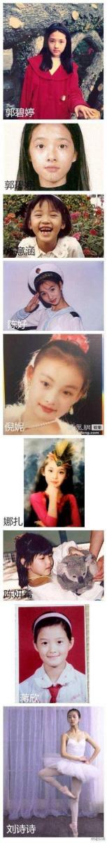 當紅明星的童年照對比，都快被貝克漢姆、胡一天與鹿晗虐哭了！