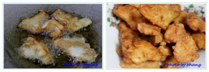 酸甜魚片~鮮甜的炸魚片，配上酸酸甜甜的辣椒醬， 超搭既醒胃，吃過，回味無窮哦！