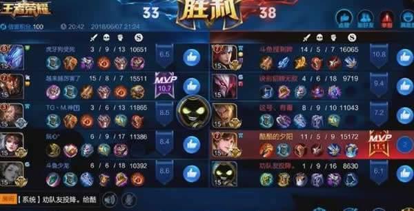 王者榮耀：玩家被隊友威脅發戰績，逆天戰績讓人驚訝