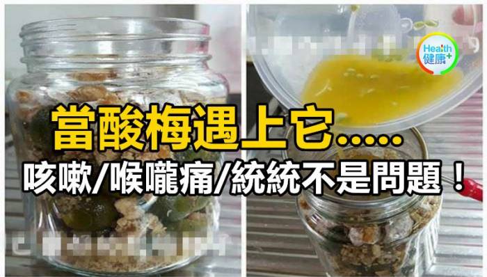 當酸梅遇上它.....咳嗽/喉嚨痛/統統不是問題！！ 