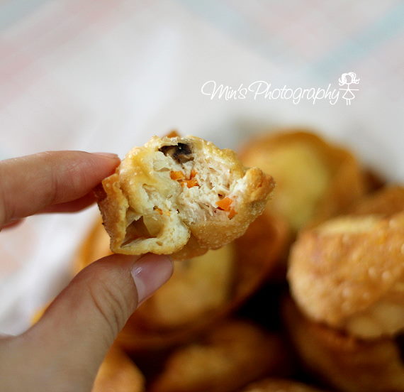 炸雲吞 Deep-Fried Wanton，大大推薦給大家～這個用它來沾辣椒醬吃會更好吃