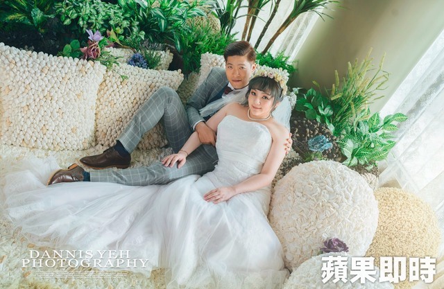 凌葳威拍婚紗「嫁給岳飛後代」兩人忘情接吻，「老公事業超強大」豪撒200萬寵她!