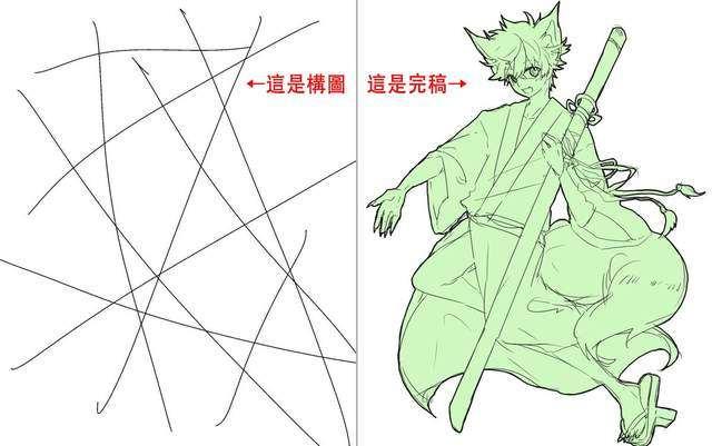 神仙畫師們的10條線的構圖大挑戰，你能畫出什麼樣的圖呢？