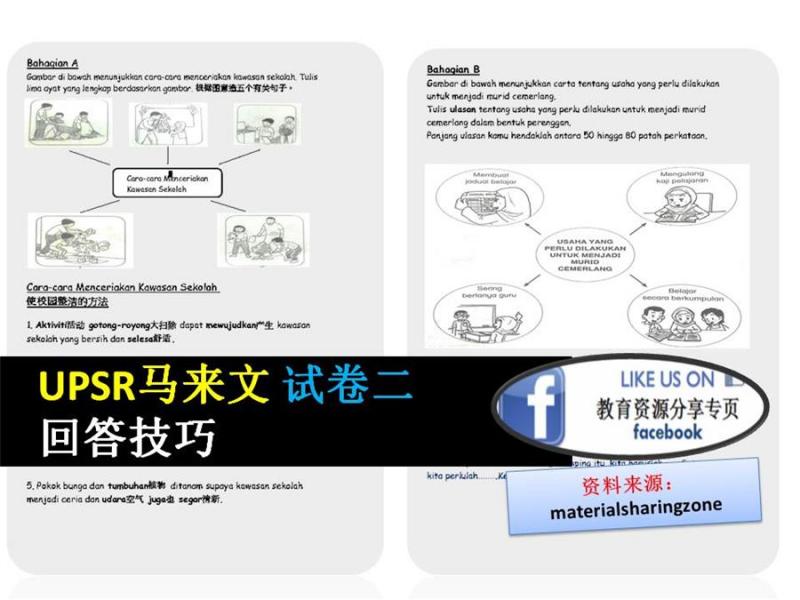 UPSR國語試卷二甲、乙、丙組技巧分享​ 