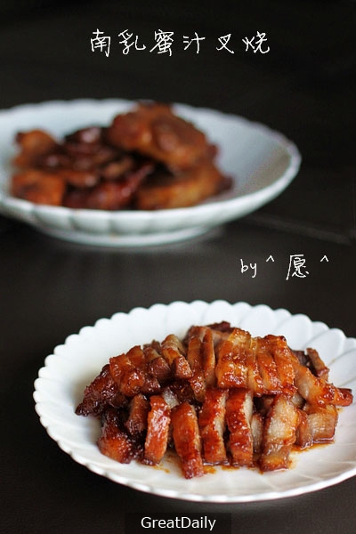 南乳蜜汁叉燒 ,材料簡單易