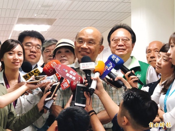 黃國昌表態力挺 蘇貞昌：感謝支持！ 