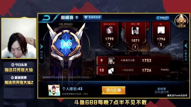 張大仙沒有國服第一 沒有XX連勝，為什麼還人氣居高不下