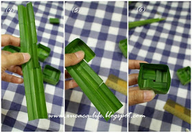 很久以前就想做這個好吃又可愛的糕點 ~ 香蘭椰汁馬蹄糕 ( Kuih Tako )