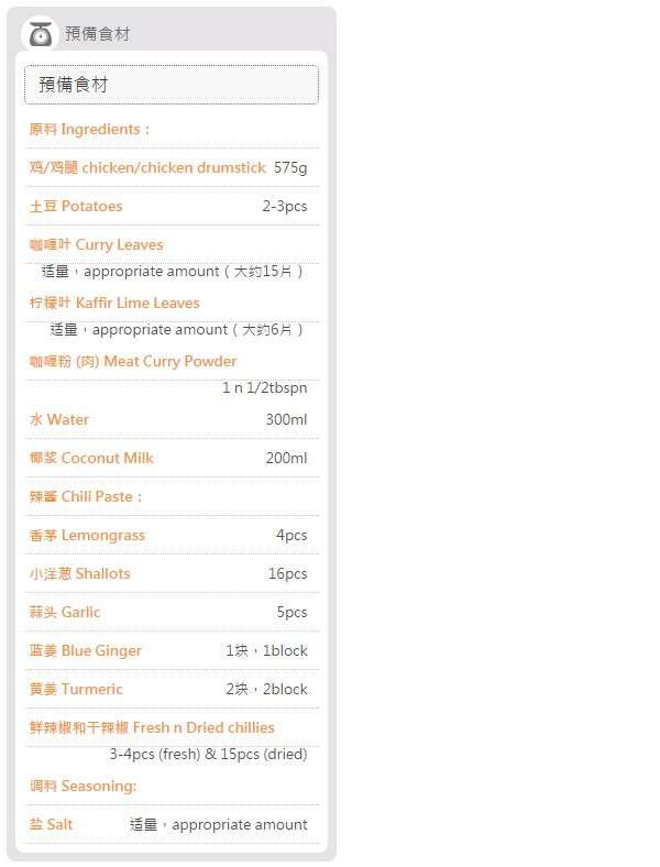 傳統風味 ~ 娘惹私房菜 食譜做法大全 