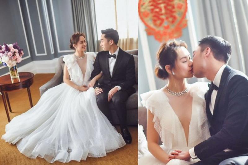 漂亮到不清不楚！阿嬌中式裙褂婚紗照曝光！高貴優雅❤足金金器超豪！