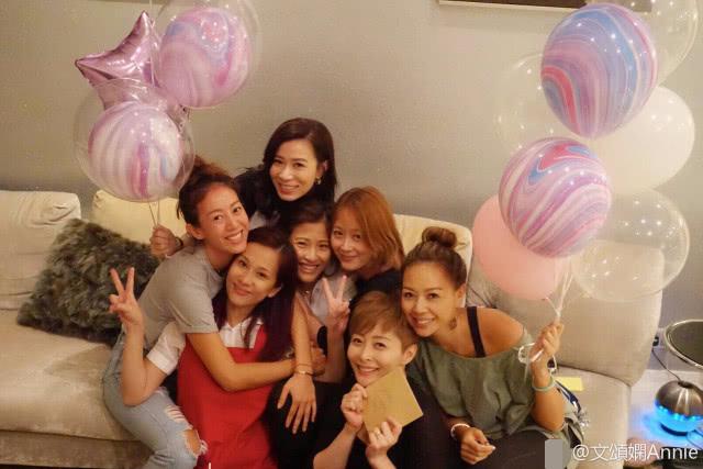 凍齡女神文頌嫻42歲生日，TVB七魔女再次齊聚慶生~~~
