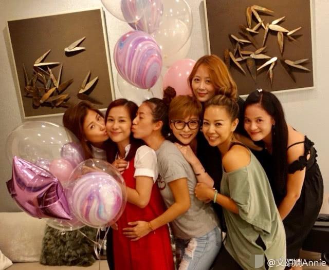凍齡女神文頌嫻42歲生日，TVB七魔女再次齊聚慶生~~~