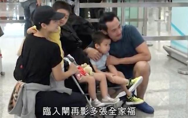 不舍老婆帶娃回加拿大，陳豪機場狂吻陳茵薇！