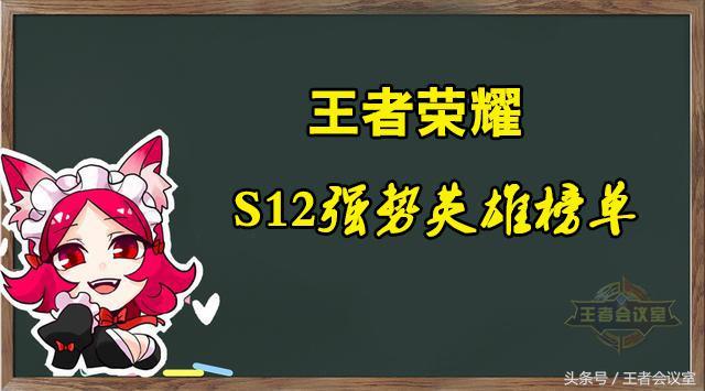 王者榮耀：S12賽季最強勢英雄排行榜，魯班逆襲，法師一人稱霸