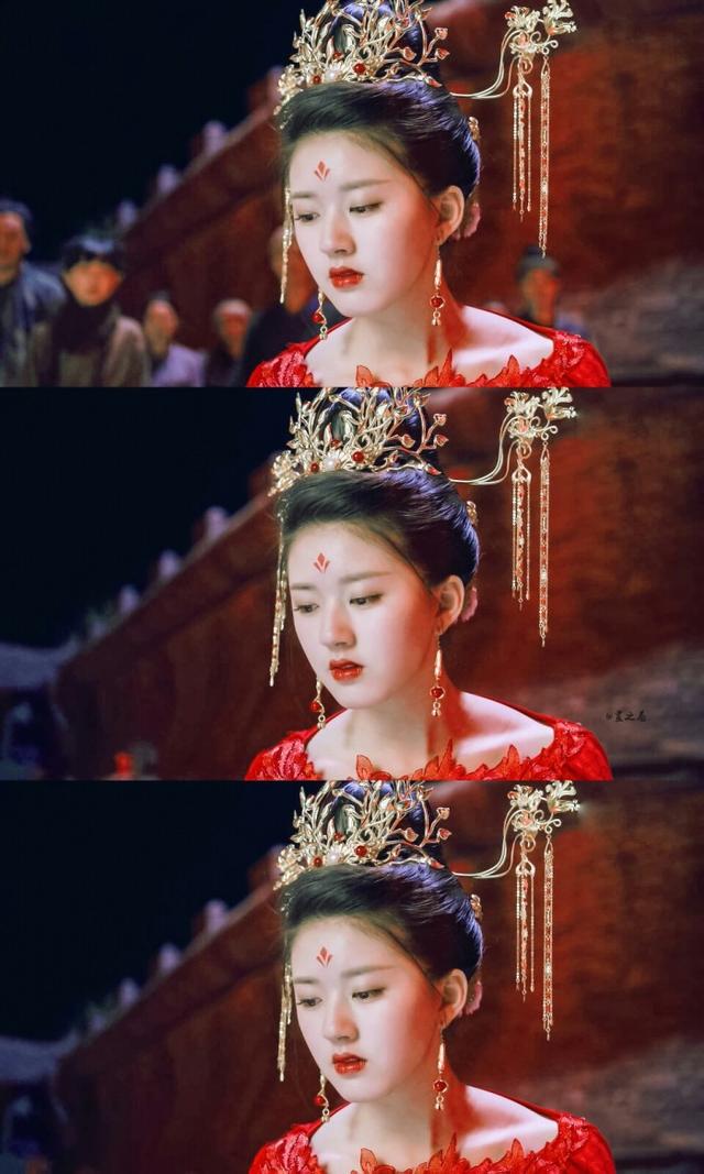 女星戴上珠冠，趙麗穎，三七驚艷到不行，可最後我卻被熱巴吸引了