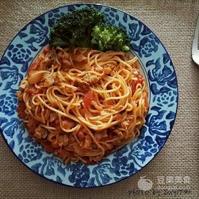 番茄意面的做法，小孩都喜歡