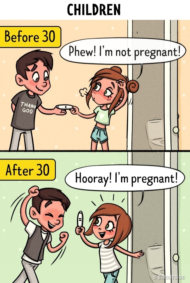 13張戀愛中的女生「30歲前 VS 30歲後」的明顯變化，第一張中肯到男朋友都想哭了！ 